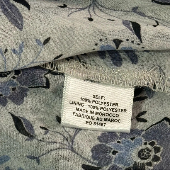 NWT MISA Lorena XS Long Sleeve Mini Dresss Size XS Floral Chiffon Tiered Skirt - Picture 10 of 15